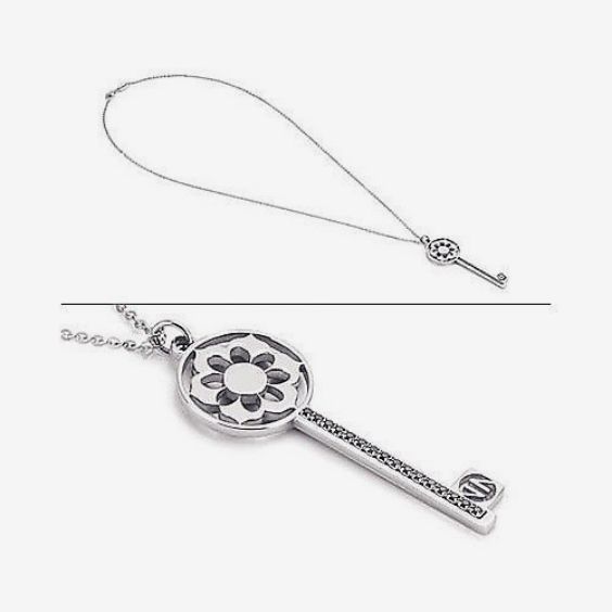 Collana in acciaio con pendente a forma di chiave - NOMINATION