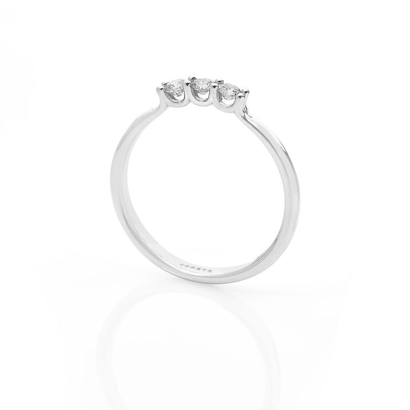 Anello in oro bianco e diamanti - COMETE