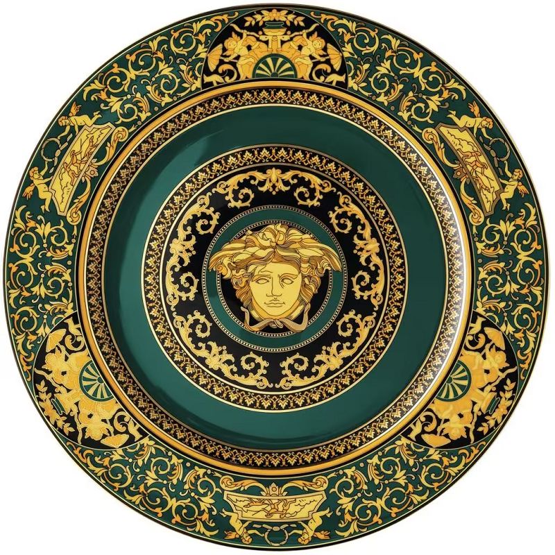 Piatto Segnaposto 30 cm in  Porcellana, Versace Medusa Jupiter - ROSENTHAL VERSACE