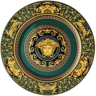 Piatto Segnaposto 30 cm in Porcellana, Versace Medusa Jupiter - ROSENTHAL VERSACE Piatto Segnaposto 30 cm in Porcellana, Versace Medusa Jupiter - ROSENTHAL VERSACE
