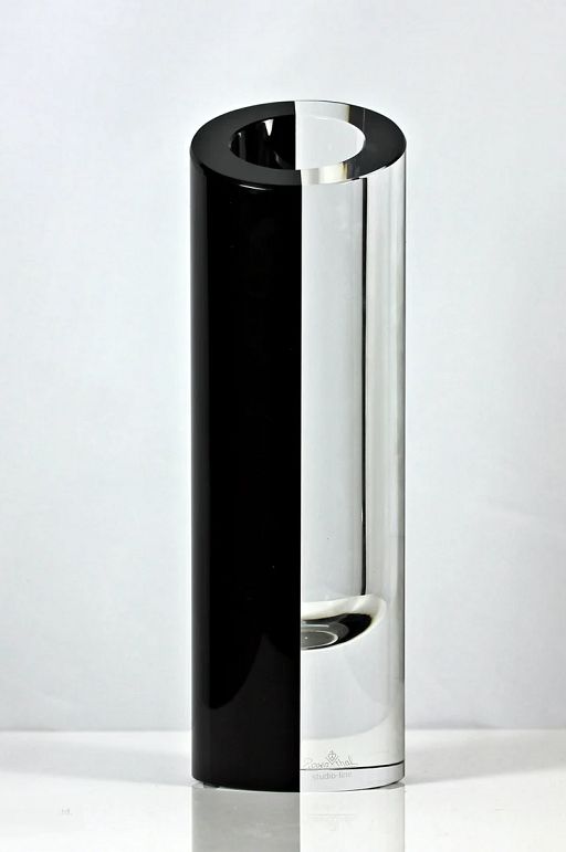 Vaso in cristallo Blockglas Black Edition 25 cm - ROSENTHAL STUDIO LINE