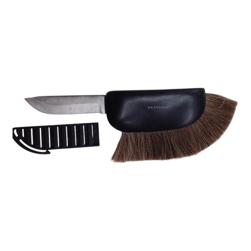 Coltello Spazzola Pulisci Funghi in Acciaio Inox - BRANDANI