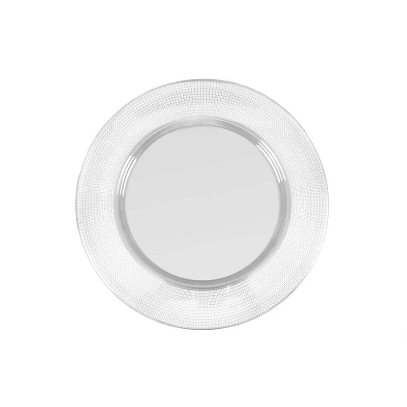 8 SOTTOPIATTI VETRO ROSSI E TRASPARENTI 35 CM - VIDIVI' 8 SOTTOPIATTI VETRO ROSSI E TRASPARENTI 35 CM - VIDIVI'