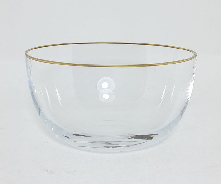 12 Coppette in cristallo filo oro - MURANO