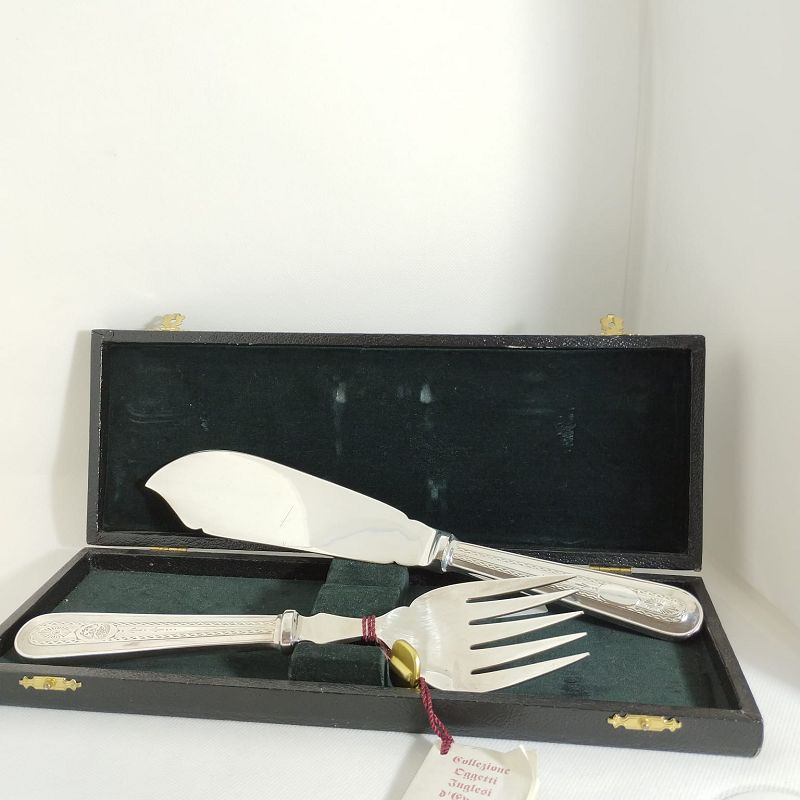Set Posate Pesce Argento Inglese - ROSAS