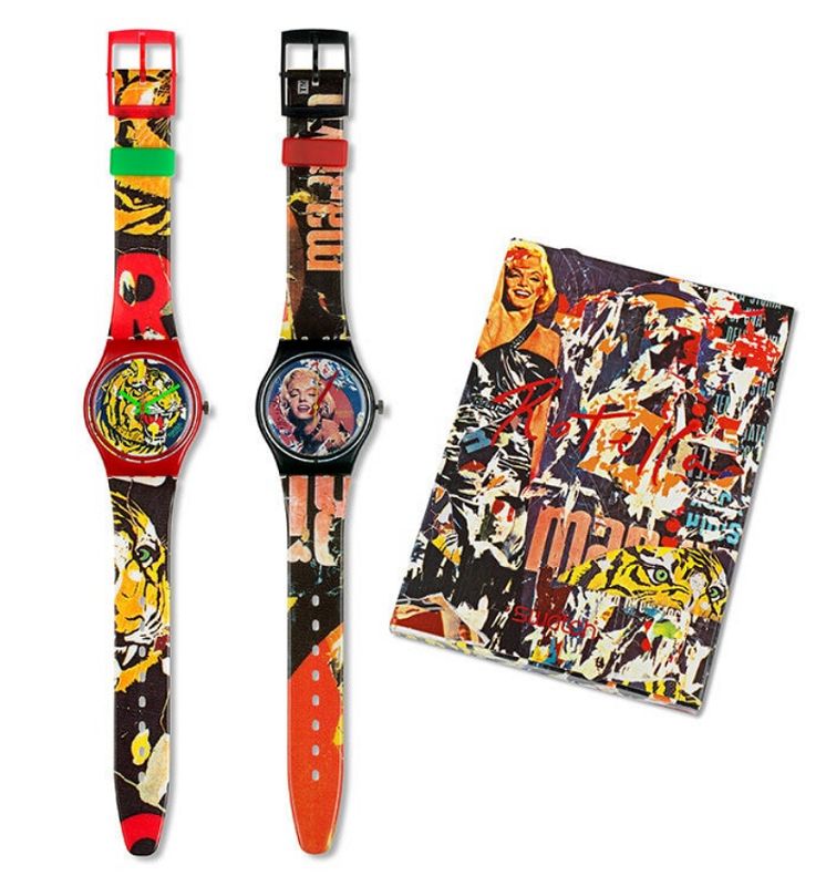 Swatch Original Special Edition The Collage, 1994 Mimmo Rotella - SWATCH