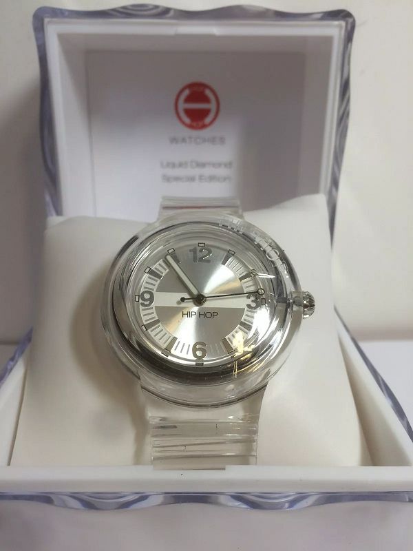 OROLOGIO HIP HOP "LIQUID DIAMOND" SPECIAL EDITION "TRASPARENTE" - HIP HOP