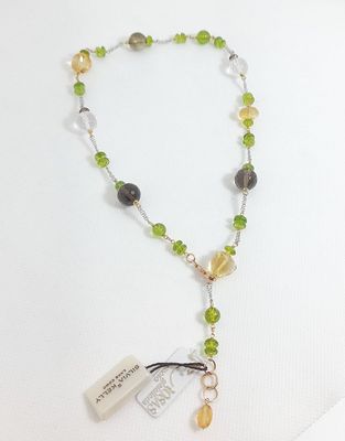 Girocollo in oro 18kt e pietre naturali - SILVIA KELLY