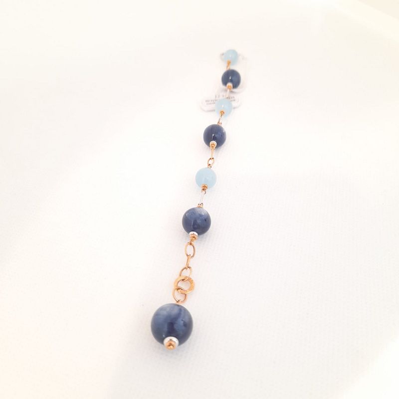 Bracciale in oro 18kt e pietre naturali - SILVIA KELLY