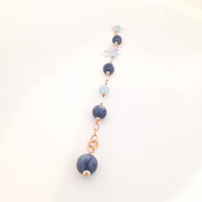Bracciale in oro 18kt e pietre naturali - SILVIA KELLY