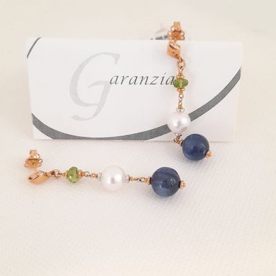 Orecchini in Oro 18kt e Pietre Naturali - SILVIA KELLY