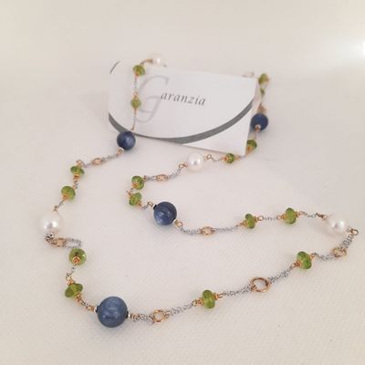 Collana in Oro 18kt e Pietre Naturali - SILVIA KELLY