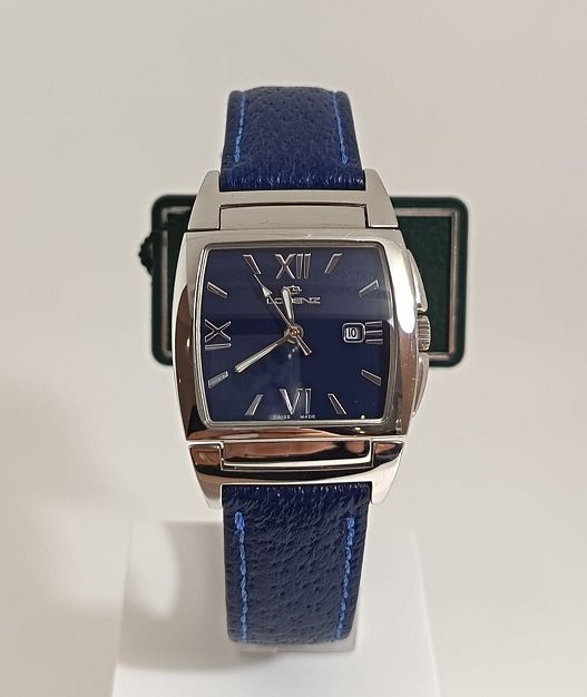 Orologio Patron in pelle blu al quarzo - LORENZ