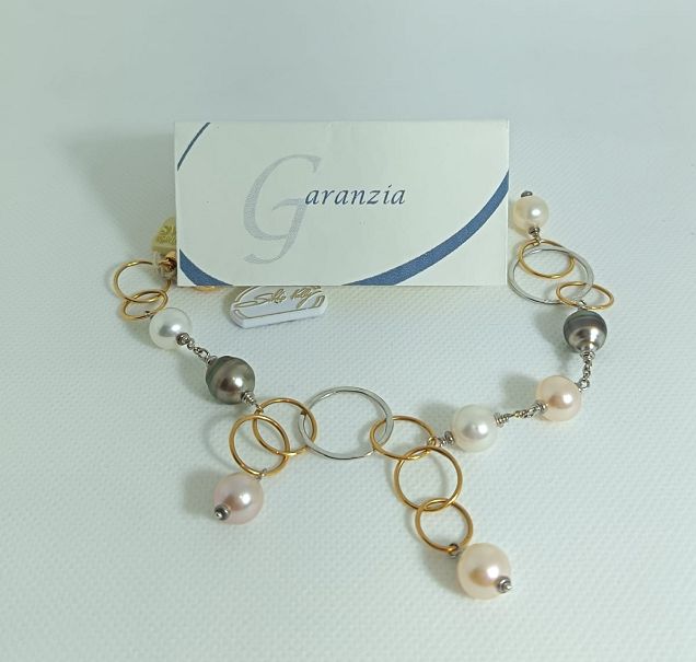 Bracciale in oro 18kt e Pietre Naturali - SILVIA KELLY