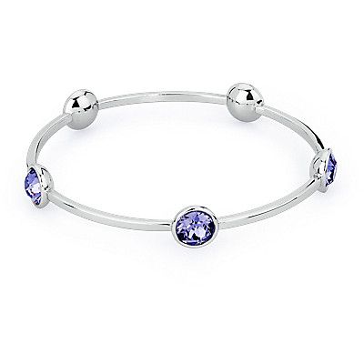 Bracciale B-Tring Rigido Acciaio Cristalli Swarovski - BROSWAY