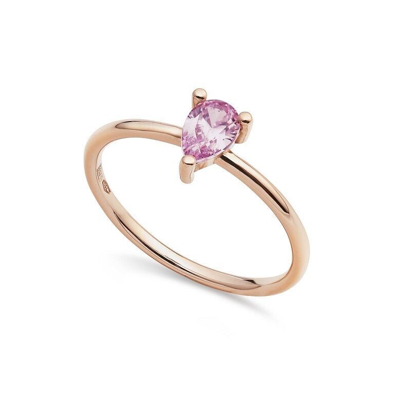ANELLO IN ORO ROSA E ZIRCONE - AMBROSIA