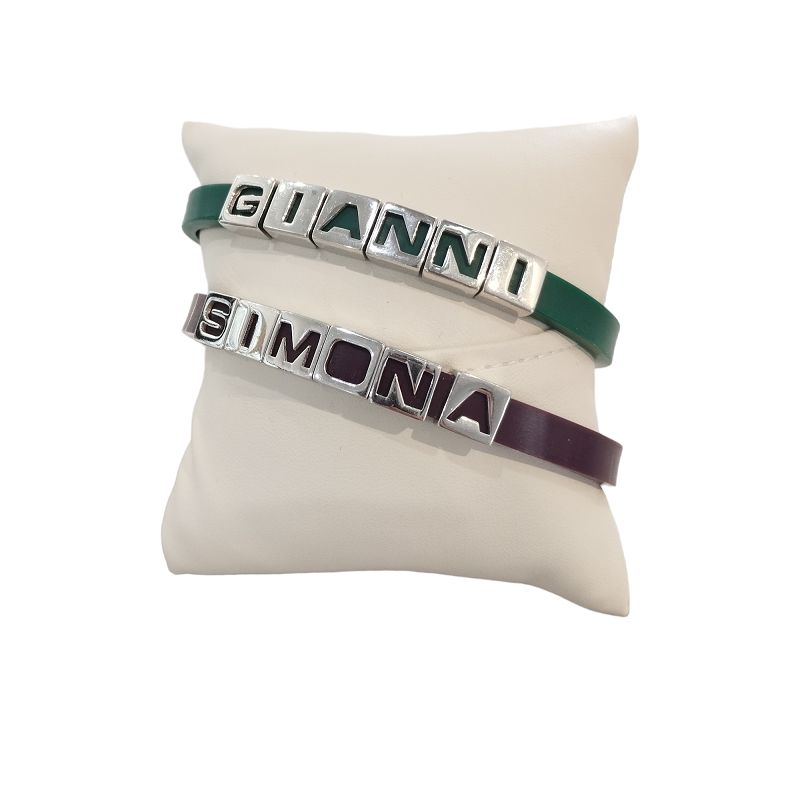 Base Bracciale Componibile in Argento e Gomma - ROSAS MY PHILOSOPHY Base Bracciale Componibile in Argento e Gomma - ROSAS MY PHILOSOPHY