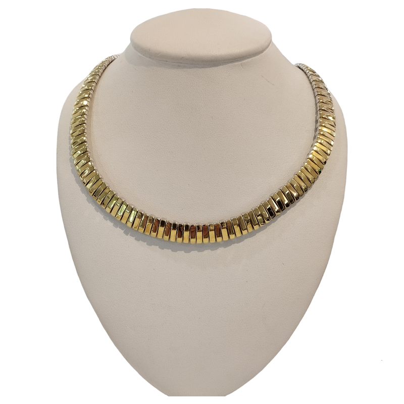 Collana collezione Armillas REVERSIBILE in oro 18 kt giallo e bianco - CHIMENTO Collana collezione Armillas REVERSIBILE in oro 18 kt giallo e bianco - CHIMENTO