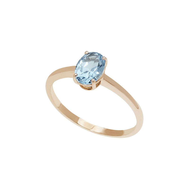 Anello in Oro Rosa e Topazio - COMETE