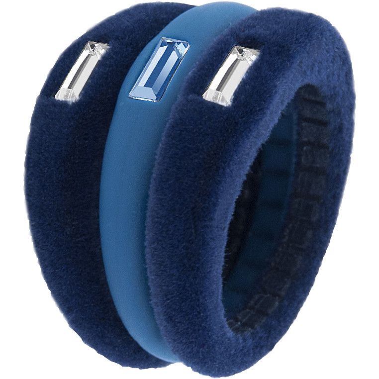 ANELLO silicone e velluto con swarovski - HIP HOP ANELLO silicone e velluto con swarovski - HIP HOP