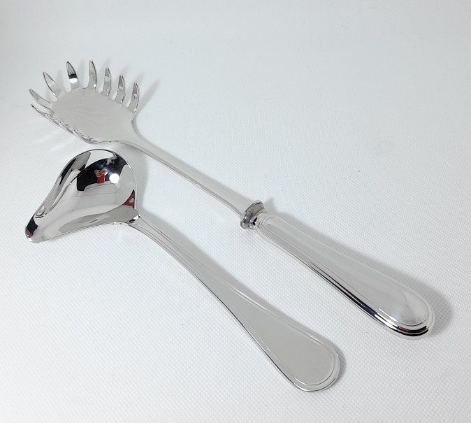 SET SPAGHETTI IN ARGENTO 800 STILE INGLESE - CALEGARO SET SPAGHETTI IN ARGENTO 800 STILE INGLESE - CALEGARO