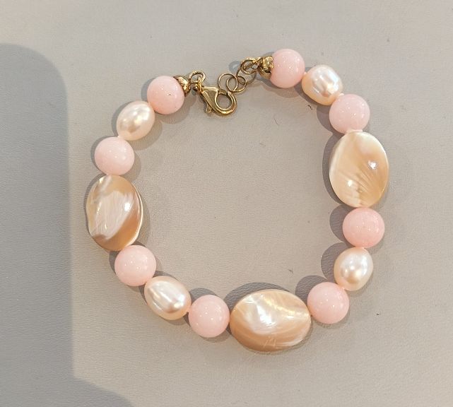 Bracciale e pietre in argento - MILUNA