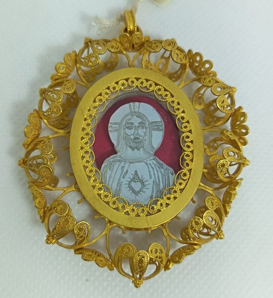 ​Pendente anni 60' in filigrana in oro 18 kt - ROSAS