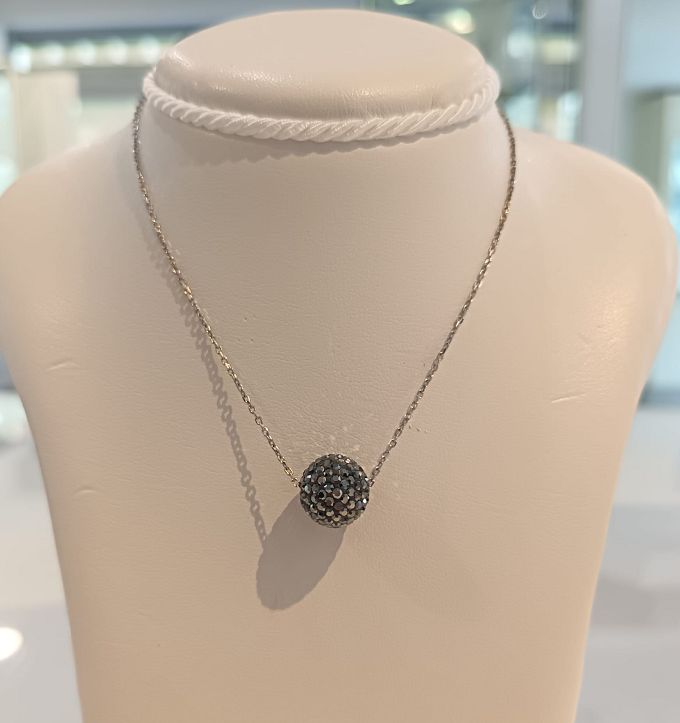 Collana in argento e cristalli grigi - STROILI GIOIELLI Collana in argento e cristalli grigi - STROILI GIOIELLI