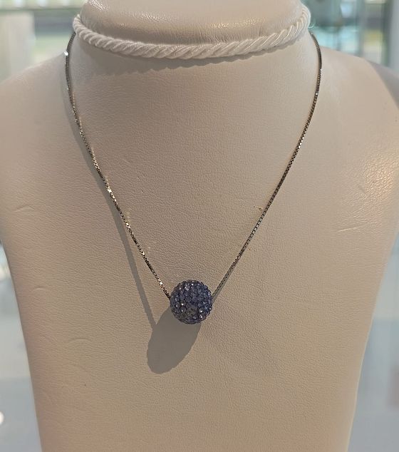 ​Collana in argento e cristalli viola - STROILI GIOIELLI