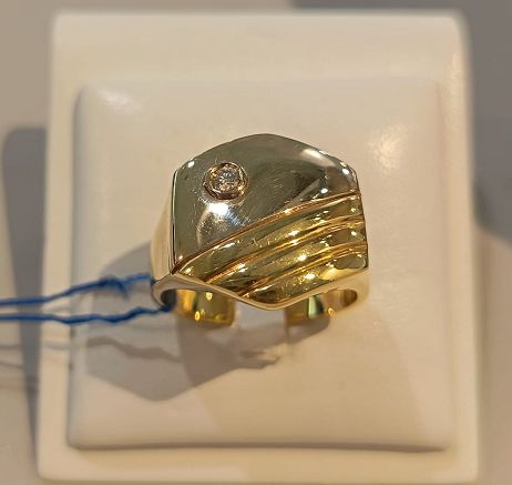 Anello in oro bianco e giallo 18 kt - CHIMENTO Anello in oro bianco e giallo 18 kt - CHIMENTO
