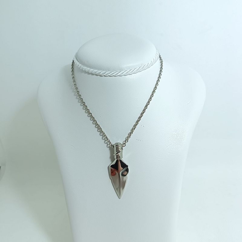 Collana in acciaio e oro 18 kt con pugnale - ZERO BY ZANCAN