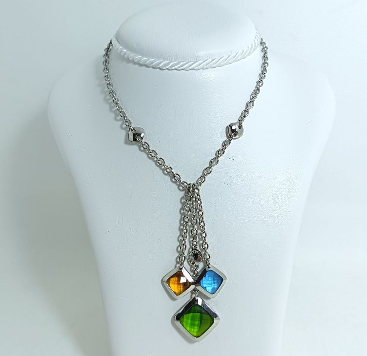 ​Collana Zero By Zancan acciaio e quarzi - ZERO BY ZANCAN