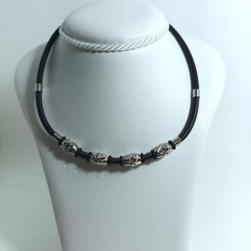 Collana in silicone e acciaio - ZERO BY ZANCAN