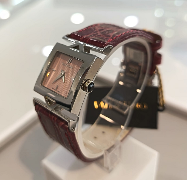 Orologio al quarzo in acciaio con inserti V - VALENTINO