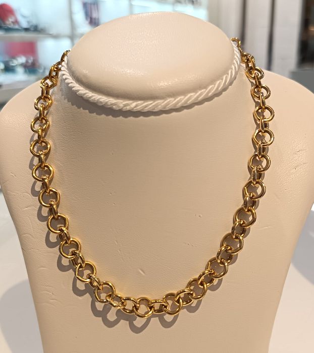 ​Collana in metallo dorato con chiusura in argento 925 dorata - BRACCIALINI