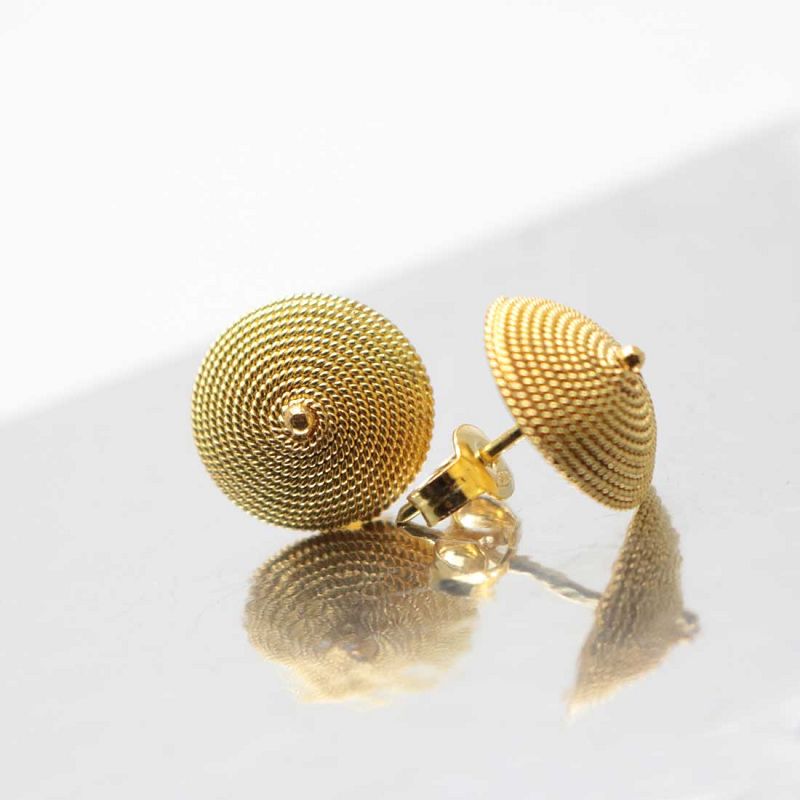 Orecchini in oro 18 kt con corbula da 0,8 cm - PILLITU Orecchini in oro 18 kt con corbula da 0,8 cm - PILLITU