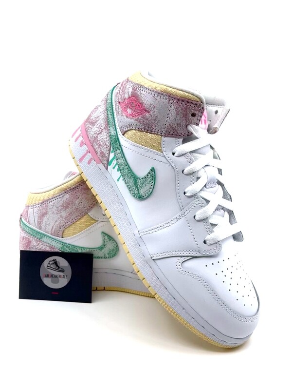 Jordan 1 Mid Paint Drip