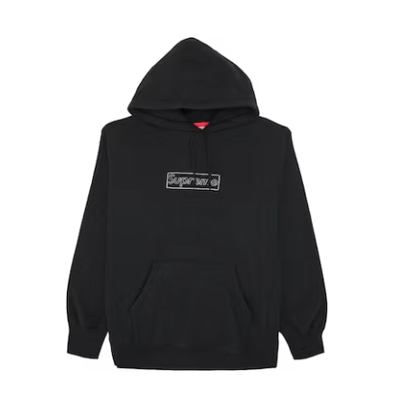 Supreme KAWS Chalk Logo Hooded Sweatshirt
