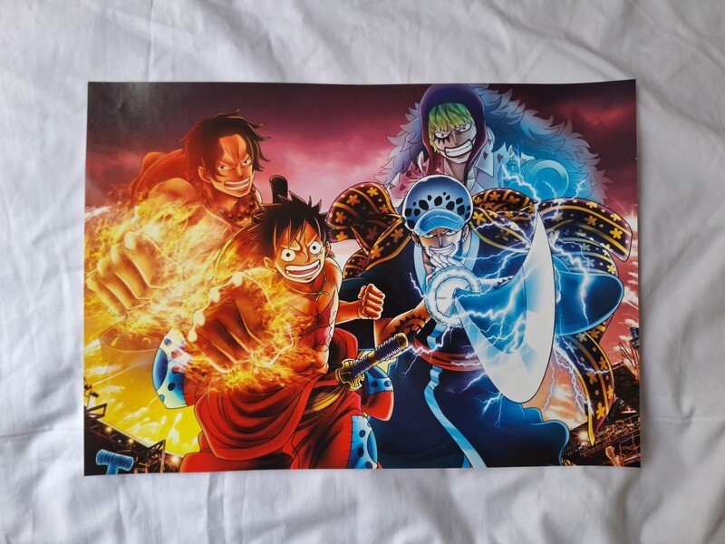 One Piece ‘Luffy,Ace X Law,Donquixote’ A3 Poster.