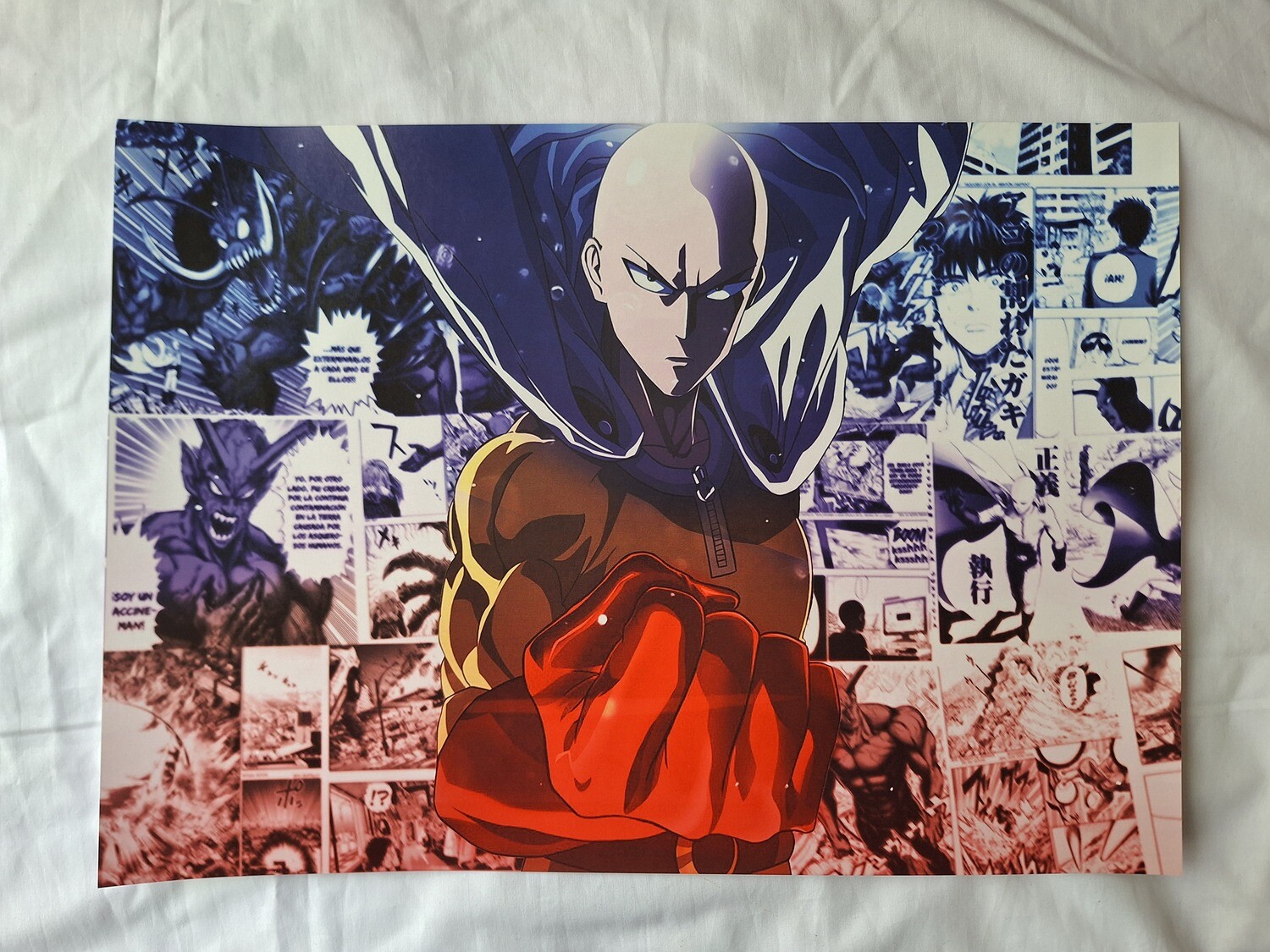 One Punch Man A3 Poster.