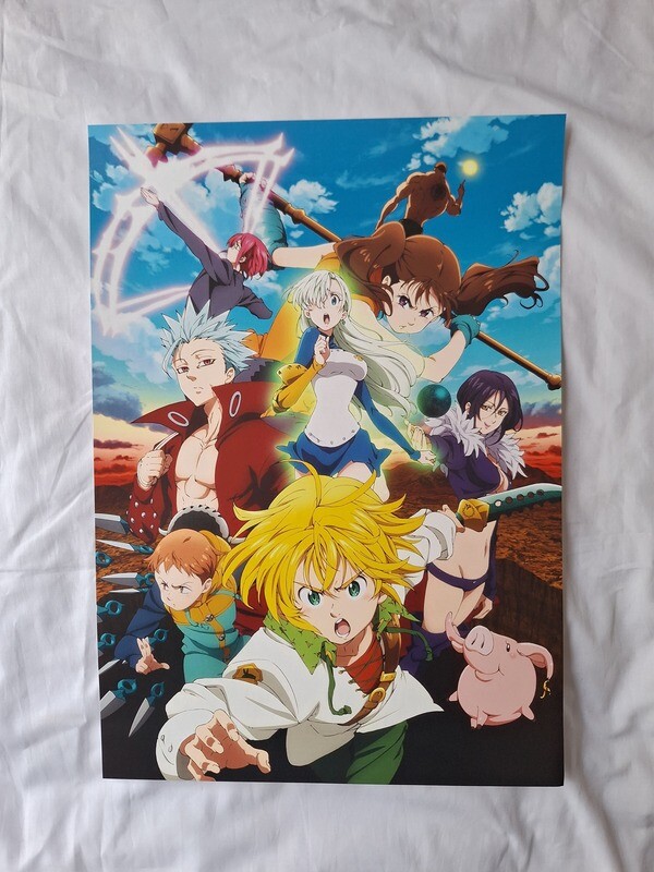 Seven Deadly Sins A3 Poster.