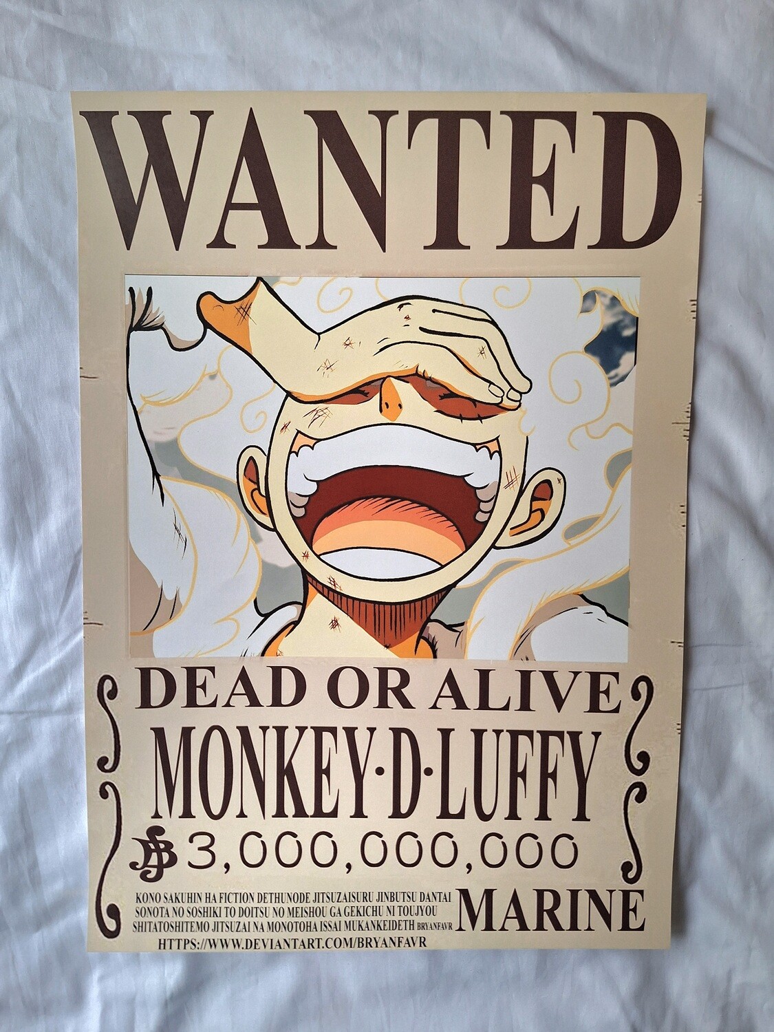 One Piece Solo Bounty A3 Posters., Options: Luffy Wanted A3 Poster.