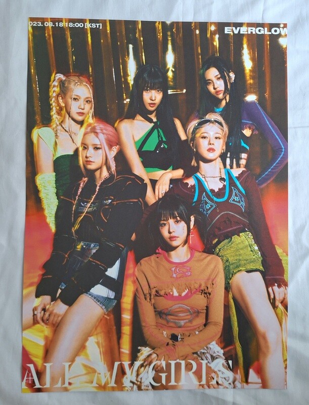 EVERGLOW ‘All My Girls’ Group A3 Poster.