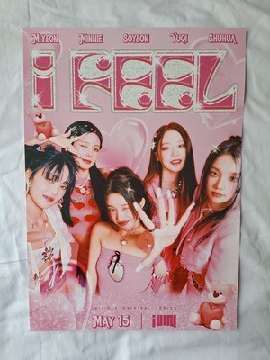 (G)I-DLE ‘I Feel’ Group A3 Poster.