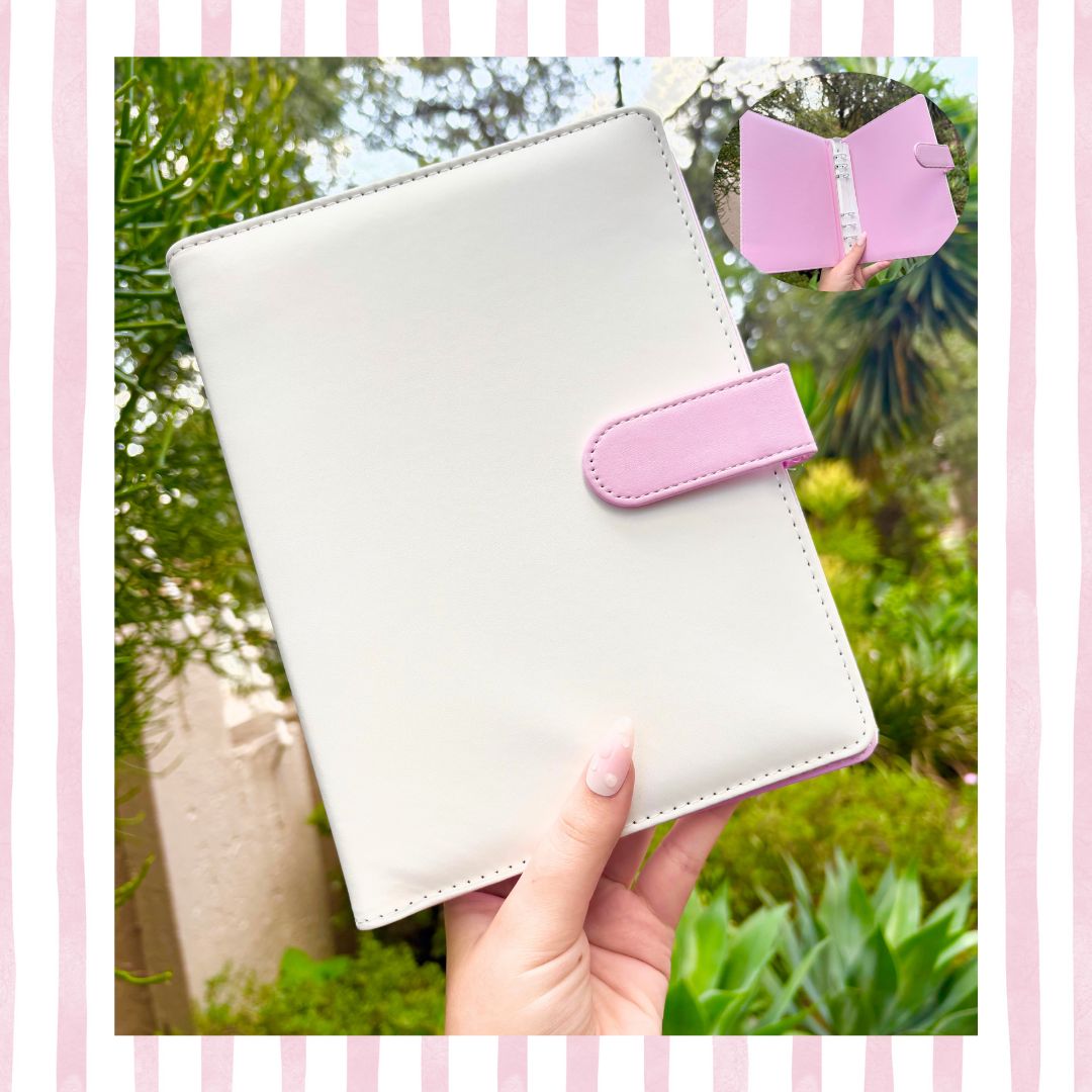 A5 Pink &amp; White Photocard Binder!