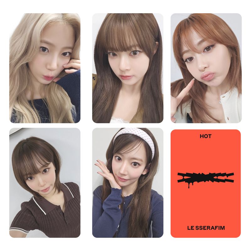 LE SSERAFIM &#39;Offline Fansign (M2U Record) Exclusive Selfie&#39; Photocard Set!