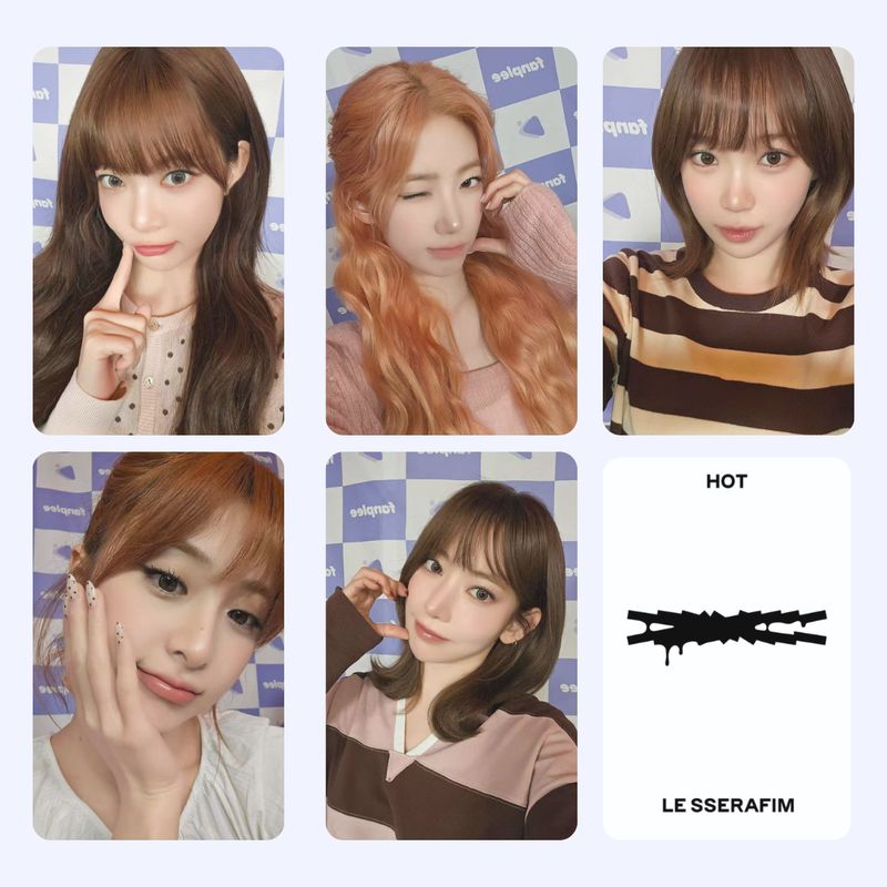 LE SSERAFIM &#39;Online Fansign Exclusive Selfies&#39; Photocard Set!