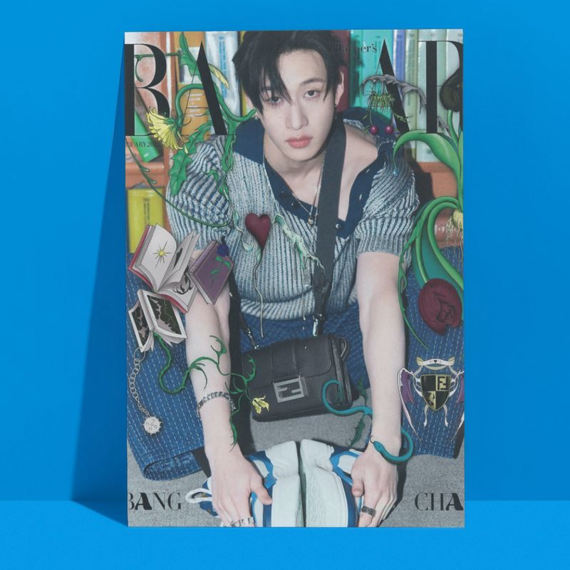 Stray kids Bangchan &#39;Bazaar Korea February 2025 Cover Issue&#39; A3 Poster!