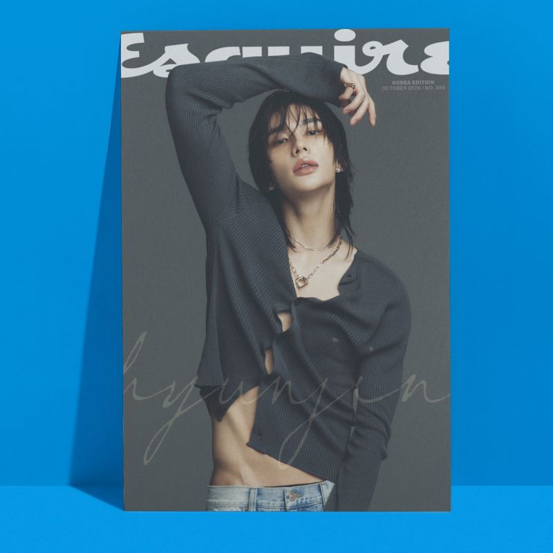 Stray kids Hyunjin &#39;Esquire October 2024&#39; A3 Poster!