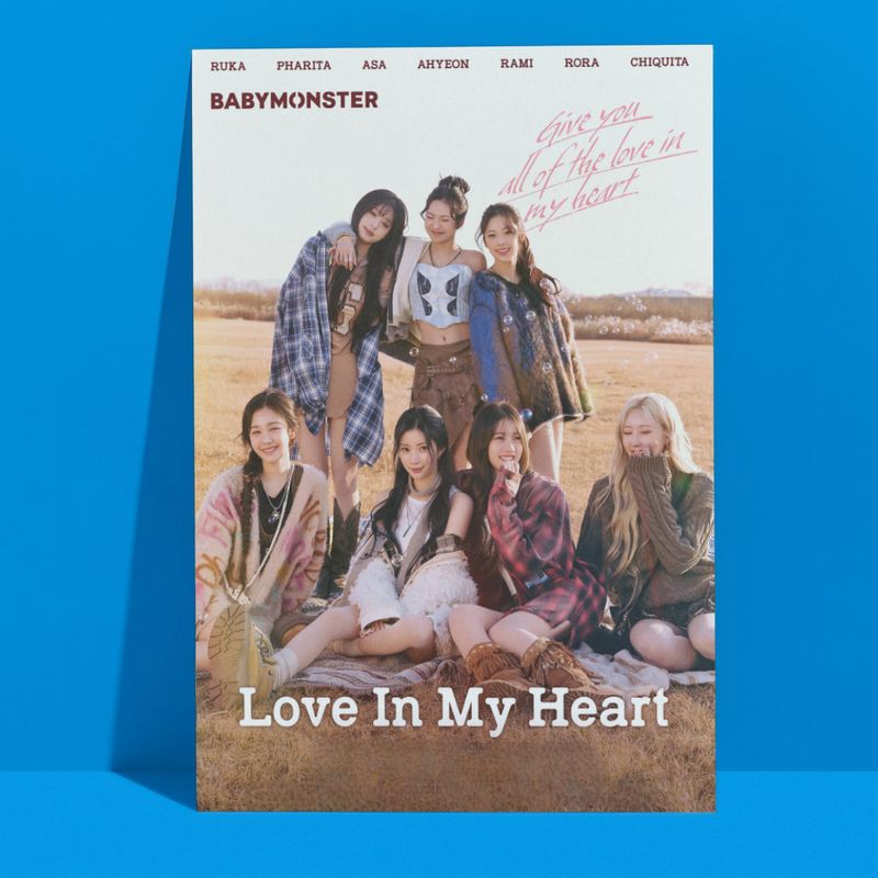 BabyMonster &#39;Love In My Heart&#39; A3 Group Poster!